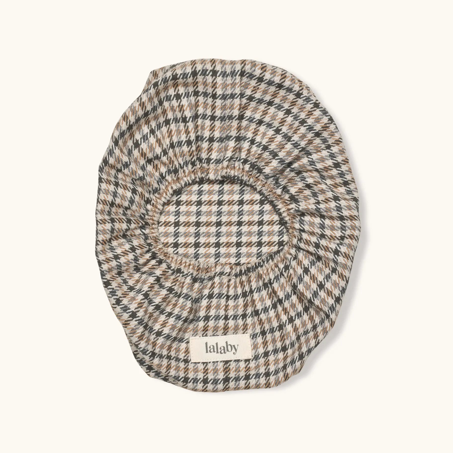 Lalaby wet wipe cover in tweedy check organic cotton