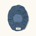 Lalaby wet wipe cover in whale blue cotton baby cord